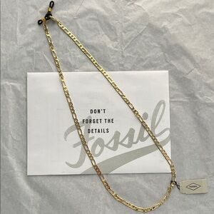 Fossil Gold-Tone Chain for Necklace, Eye Glasses and Masks